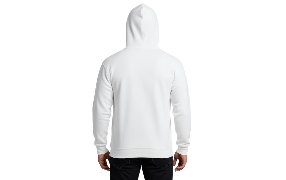 Pure Performance White 50/50 sweatshirt