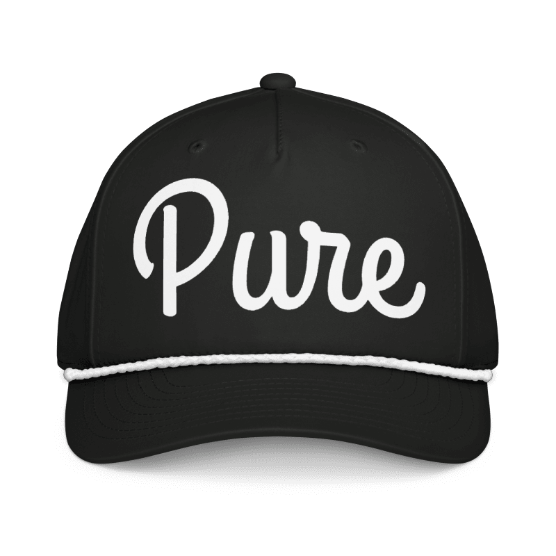 Black Pure Rope Hat